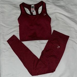 Gymshark Adapt Leggings and Crop Tank Bundle